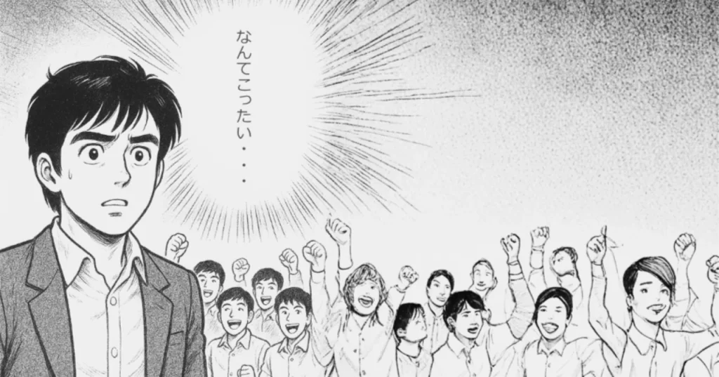 なんてこったいとつぶやく人